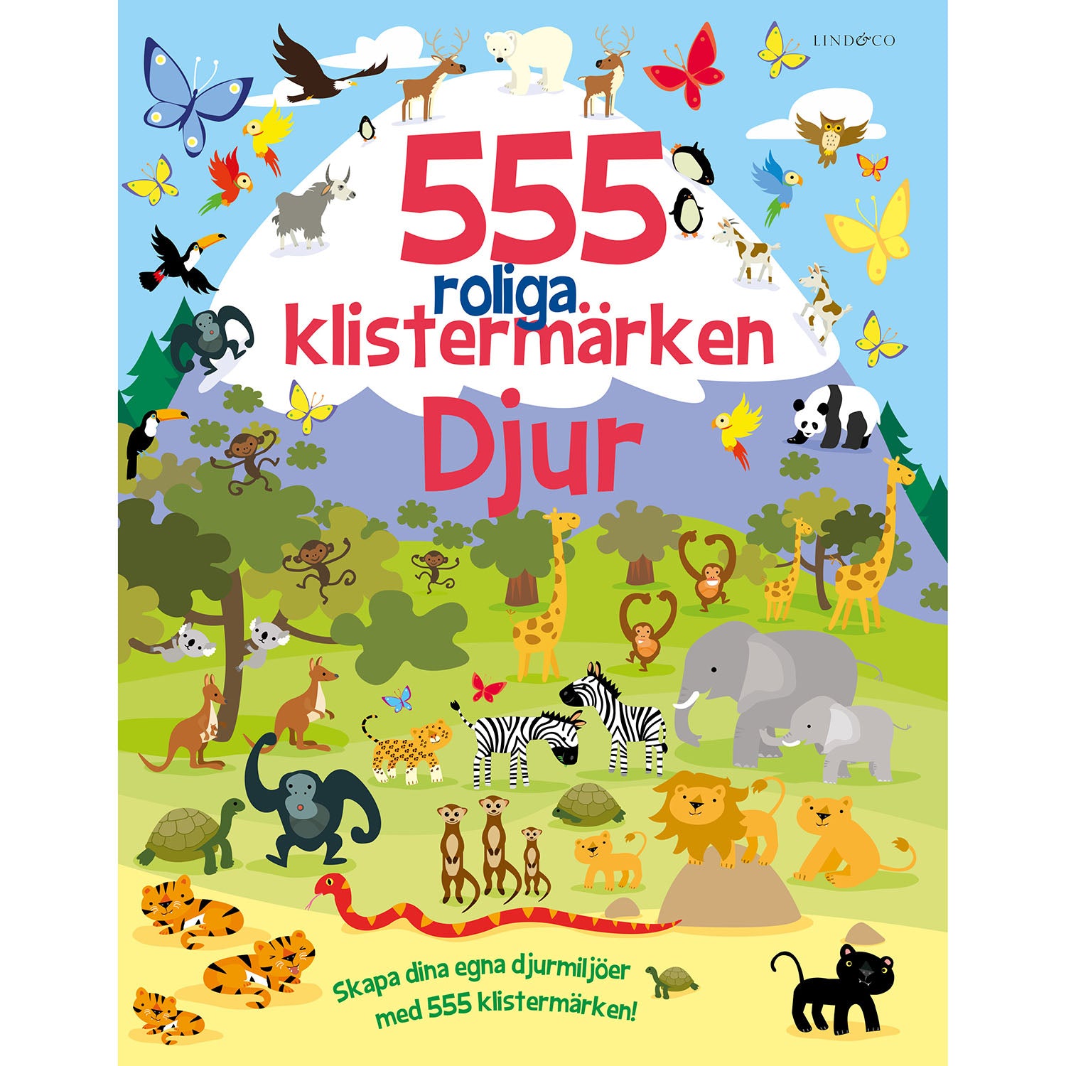 lind-co-555-roliga-klistermarken Djur (nyutgåva)